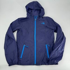 The North Face Womens Navy Blue Lightweight Hooded Jacket Size‎ S